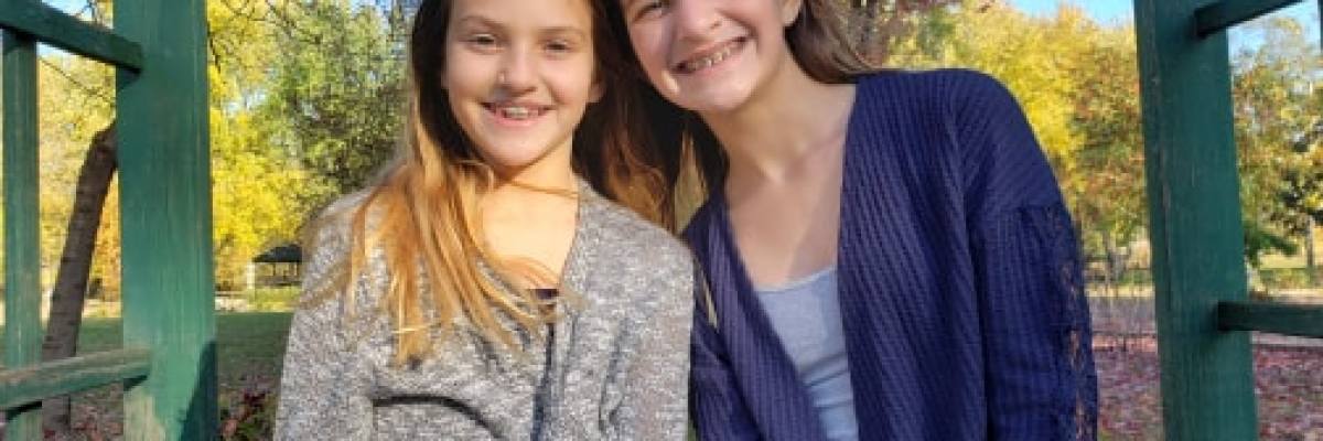 Sibling smiles